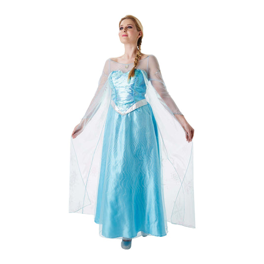 Elsa Deluxe Adult Costume Womens Blue 1