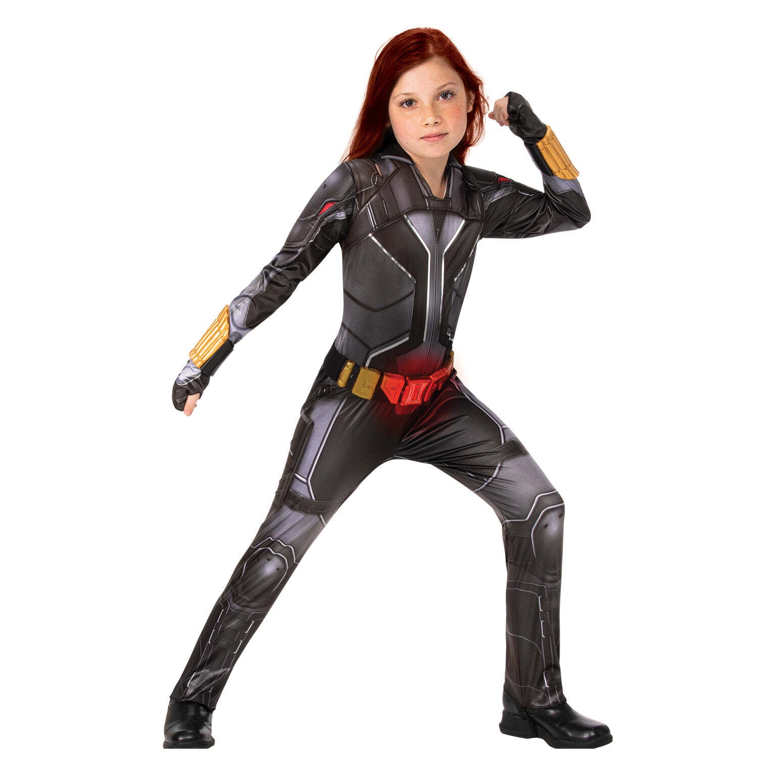 Black Widow Costume Girls Marvel Avengers Deluxe Spy 1