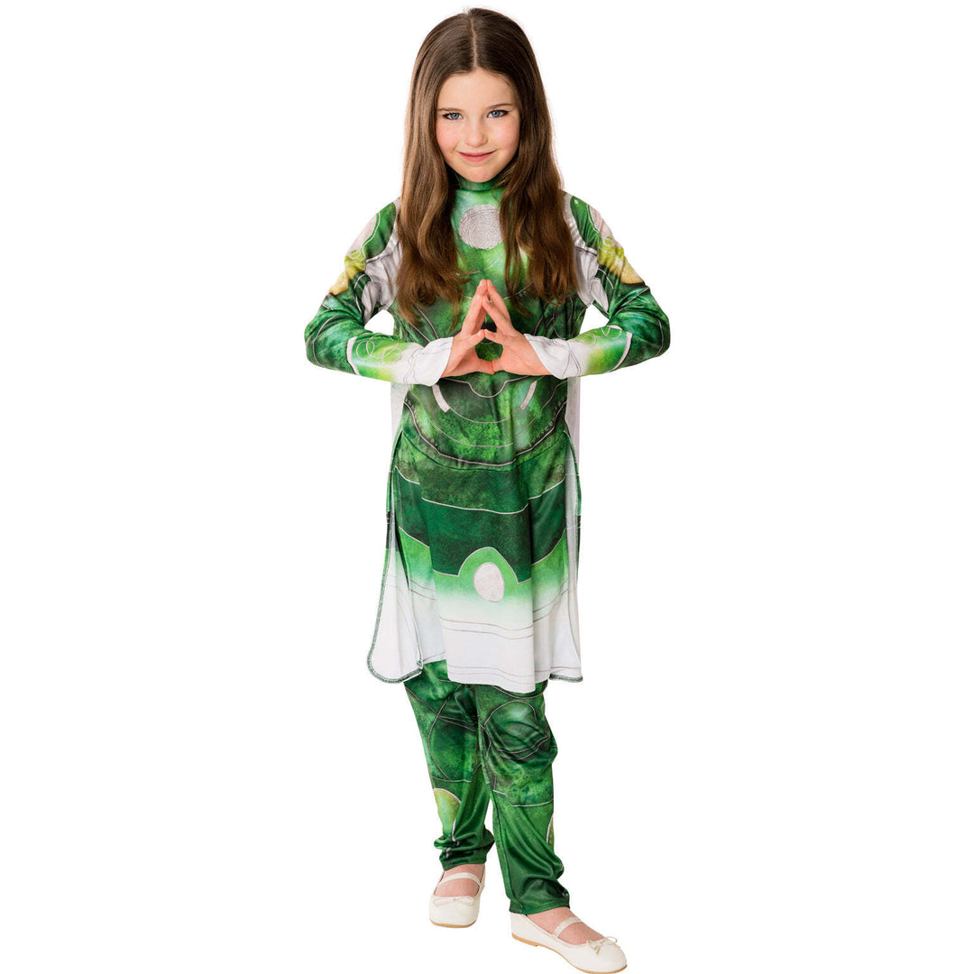 ‌Marvel Eternals Girls Sersi Costume Green Dress 1