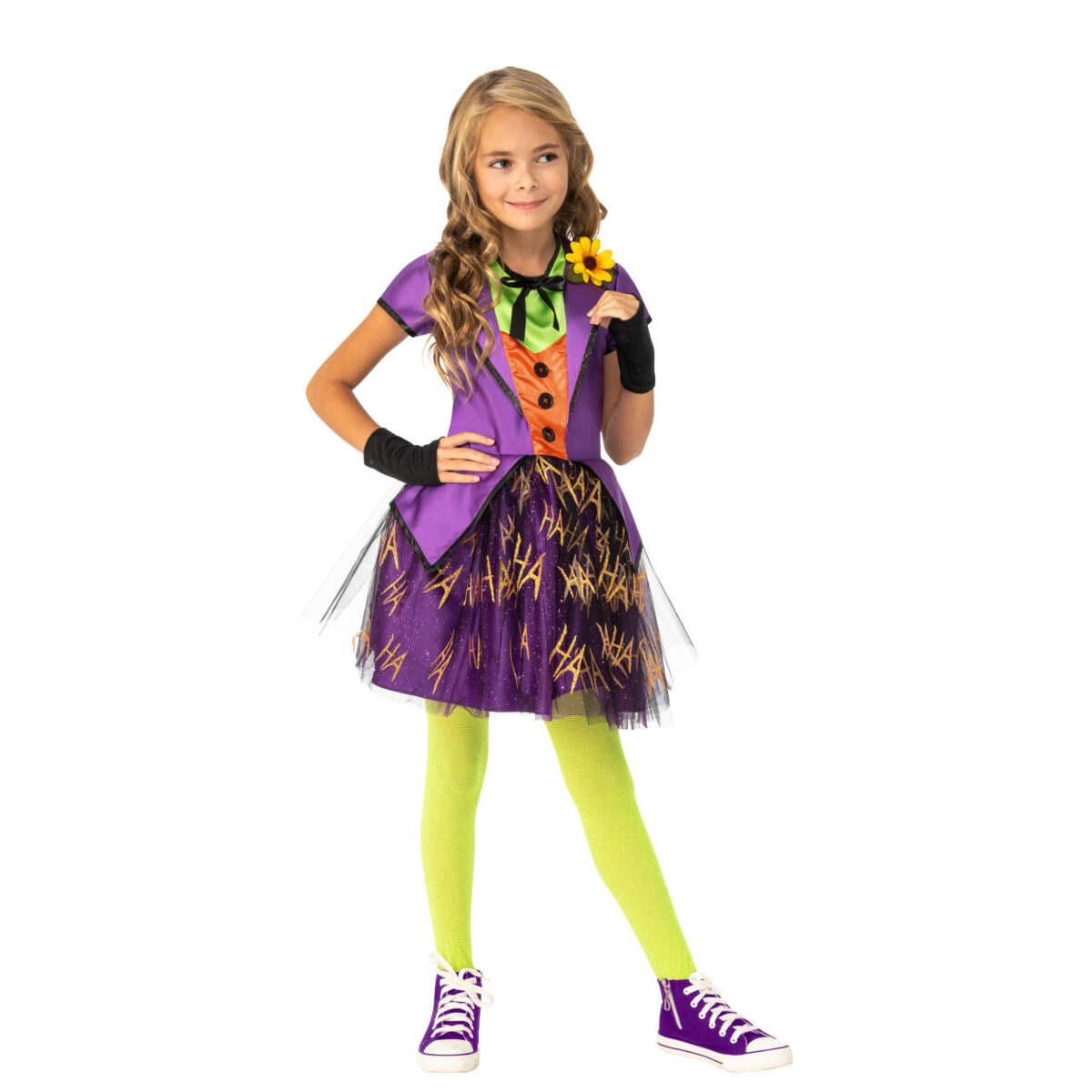 Joker Girls Costume DC Batman Villan Deluxe 1