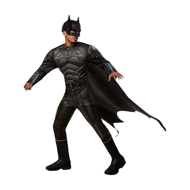 The Batman Costume Mens Printed Muscle Batsuit DC Comics 1