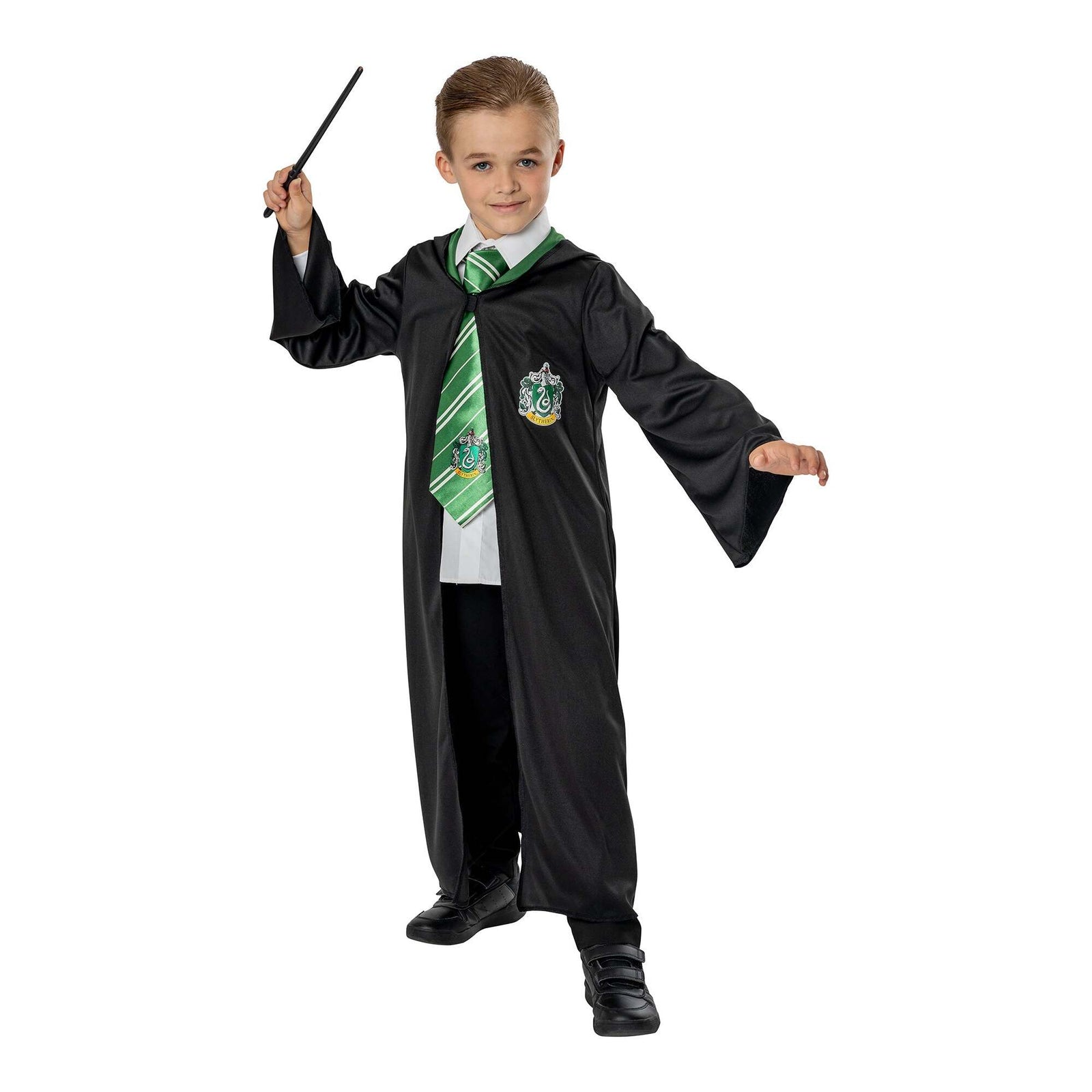 Slytherin Costume Set Robe Tie Wand 1