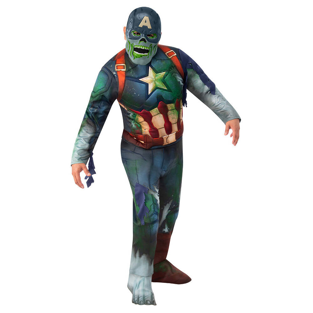 Marvel What If Teen Zombie Captain America Costume 1