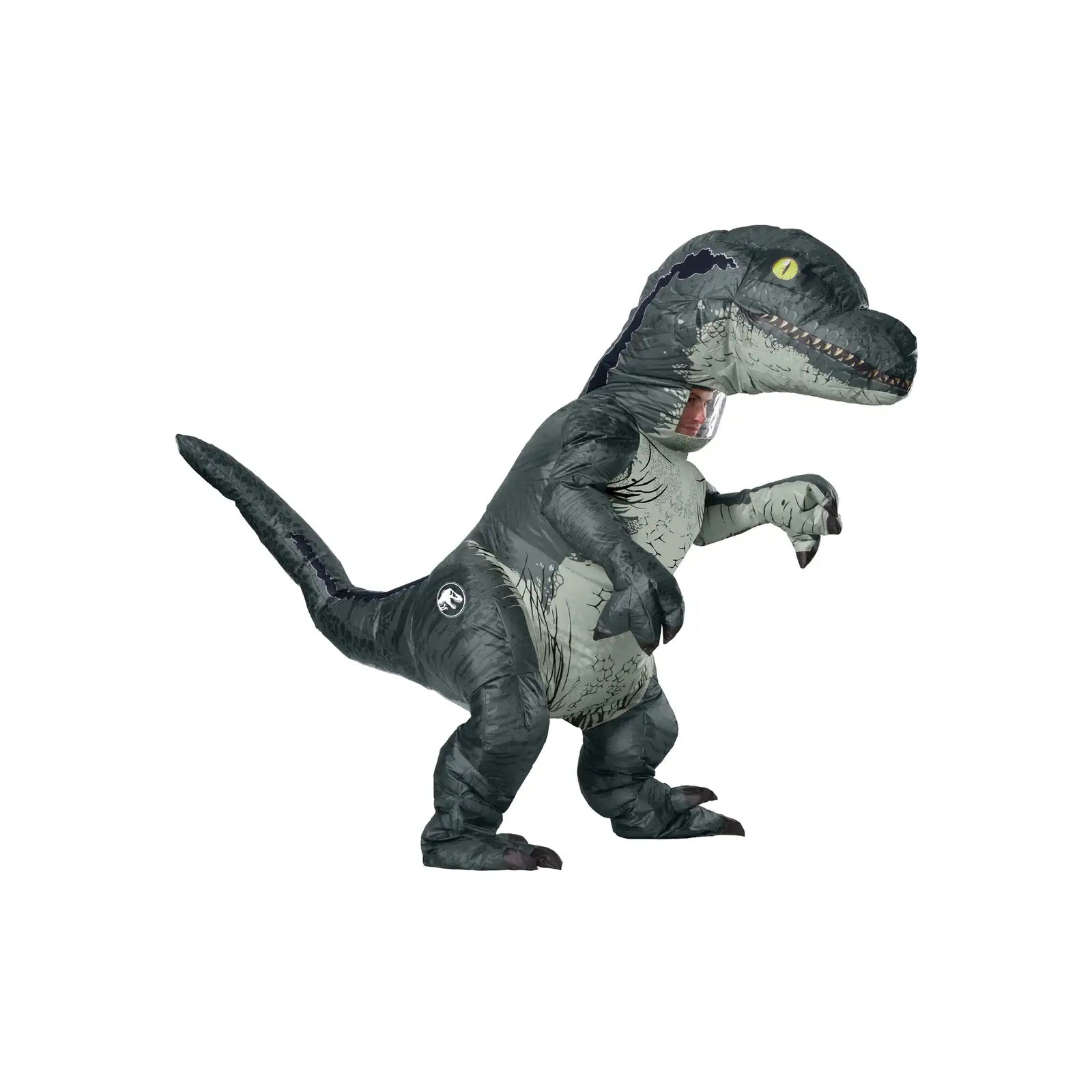 Inflatable Velociraptor Jurassic World Mens Dinosaur Costume 1