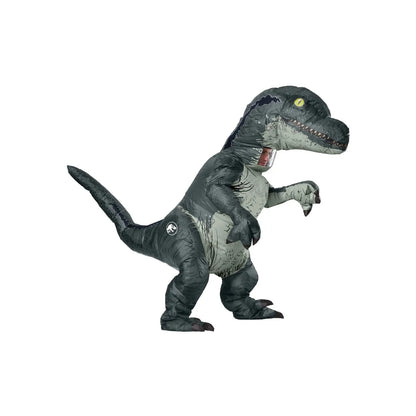 Inflatable Velociraptor Jurassic World Mens Dinosaur Costume 1