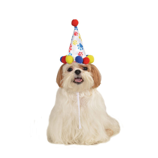Dogs Paw Print Bday Hat for Pets 1