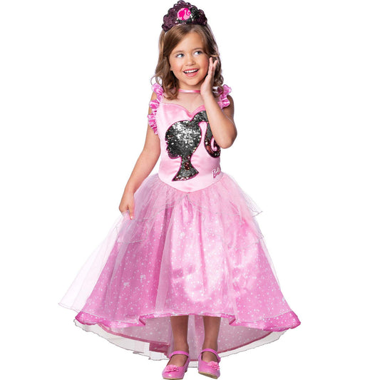 Barbie Princess Girls Pink Ballerina Costume 1