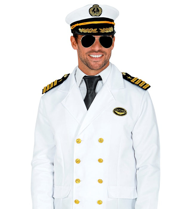Navy Captain  Hat, Epauletten, Glasses 