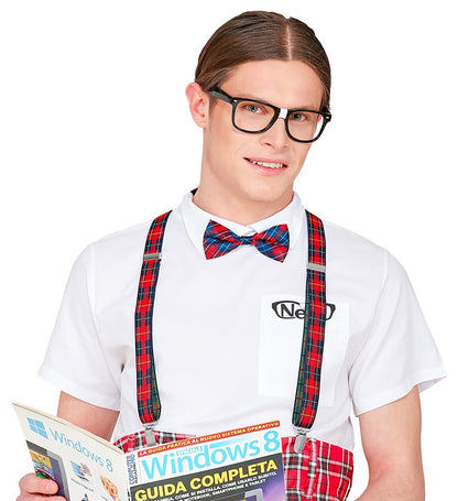 Nerd  Braces, Bow Tie, Glasses 