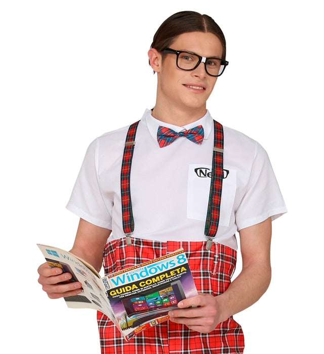Nerd  Braces, Bow Tie, Glasses 
