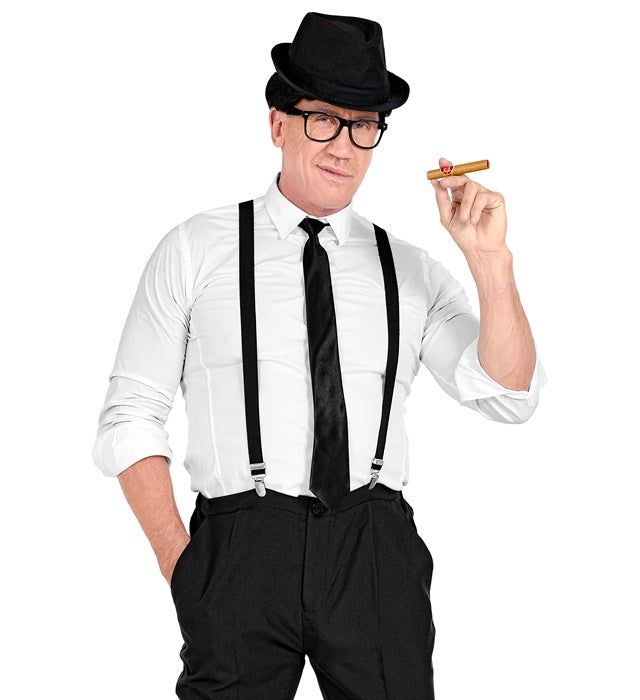 King Of Blues  Hat, Braces, Tie, Glasses, Cigar 