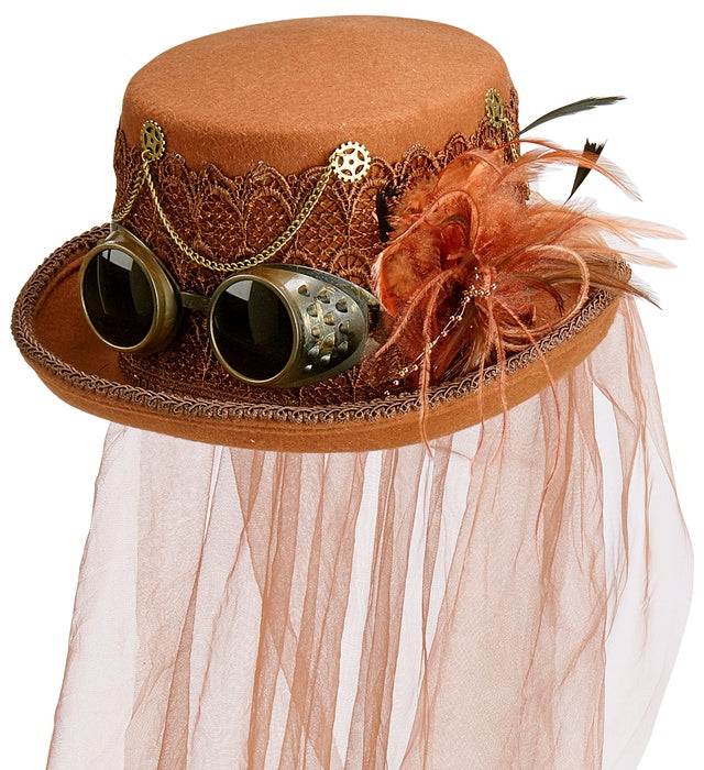 Top Hat Steampunk Felt 14 Cm