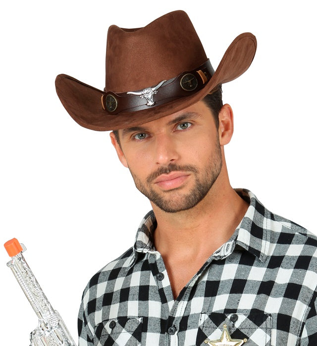 Suede Look Dallas Cowboy Hat