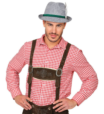 Felt “Bavarian Hat With Feathers And Edelweiss”
