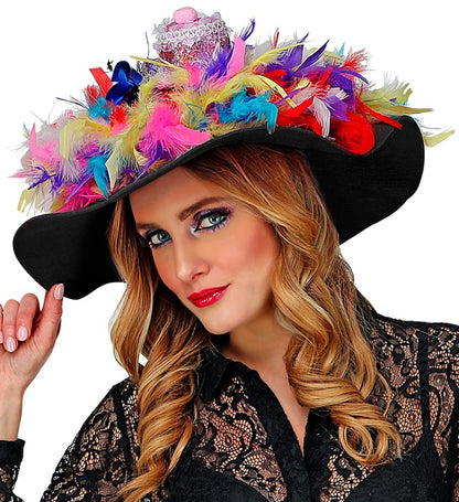 Felt Black Floppy Hat Suitable For Customization With Various Decorations
