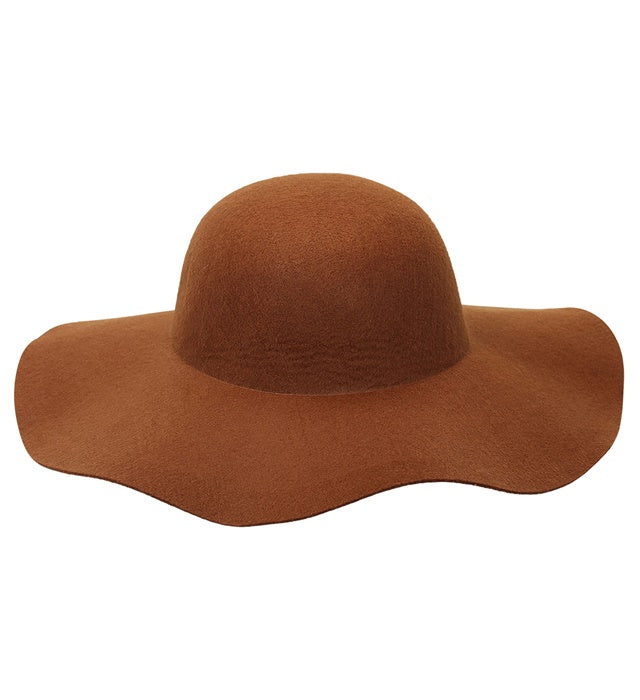 Felt Brown Floppy Hat Suitable For Customization With Various Decorations