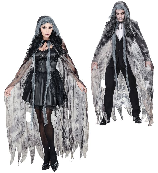 Ghostly Spirit  Hooded Cape  - 145 Cm