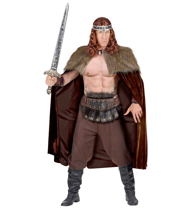 Warrior  Cape With Fur Tippet  - 125 Cm
