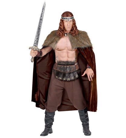 Warrior  Cape With Fur Tippet  - 125 Cm