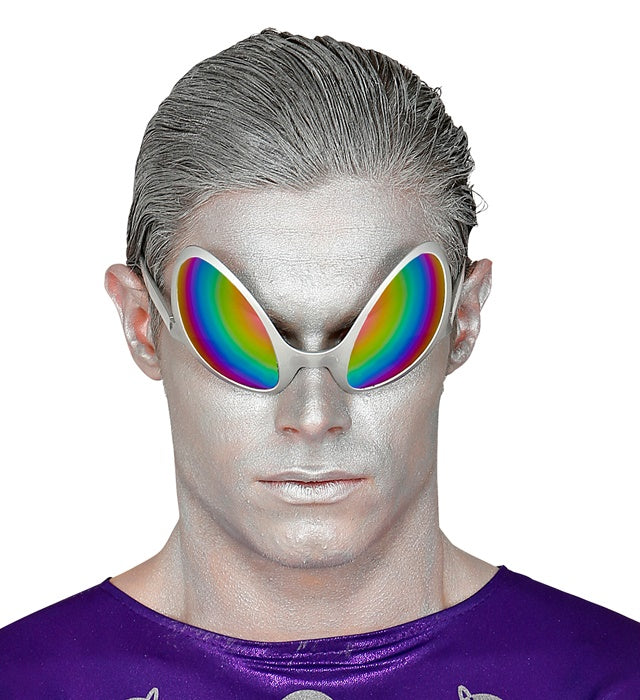 Space Alien Glasses With Holographic Lenses