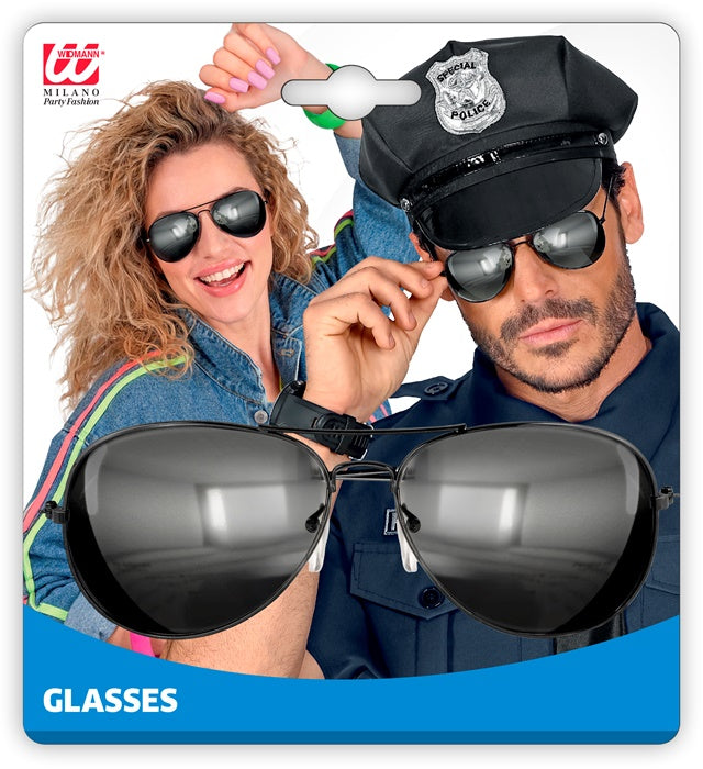 Police Glasses With Mirror Lenses