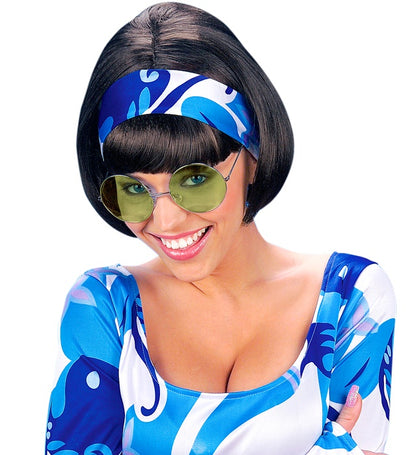 Xl Hippie Glasses With Green Lenses Diam. 6 Cm