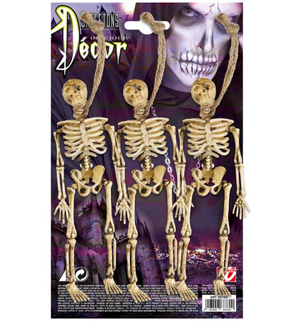 Set Of 3 Skeletons 15 Cm