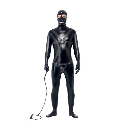 Gimp Costume Pulp Fiction Adult Black Bodysuit 1