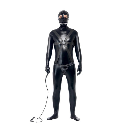 Gimp Costume Pulp Fiction Adult Black Bodysuit 1