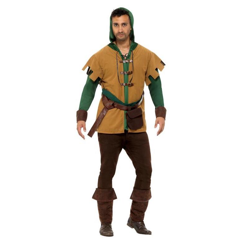 Robin Of The Hood Costume Adult Green 1