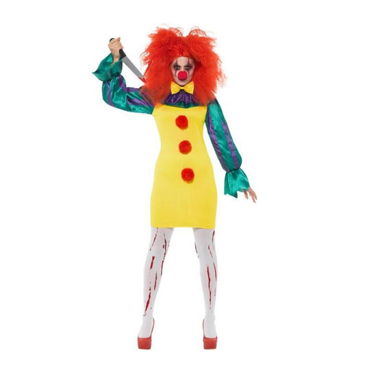 Classic Horror Clown Lady Costume Adult Multi 1