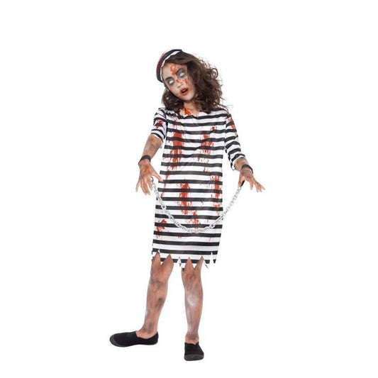 Zombie Convict Girl Child Black White 1