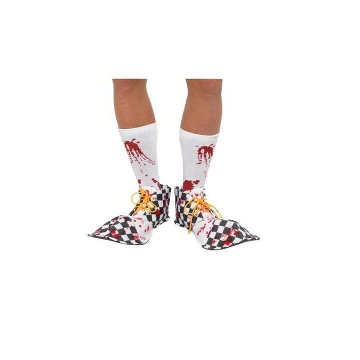 Bloody Clown Shoe Covers Adult Black 1