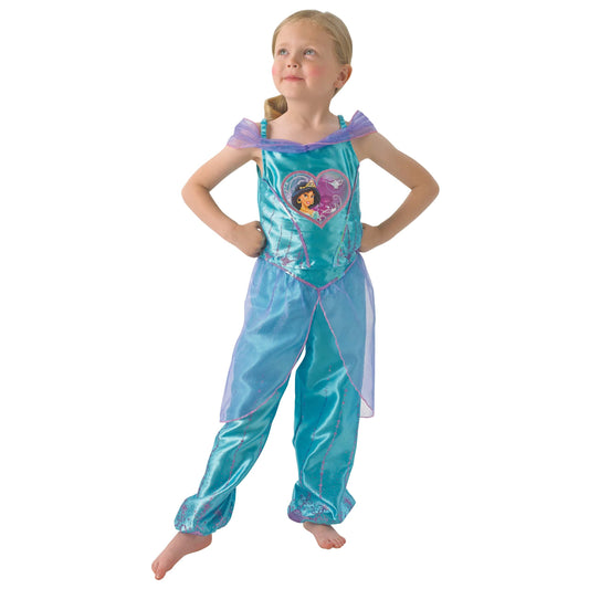 Princess Jasmine Loveheart Girls Costume 1