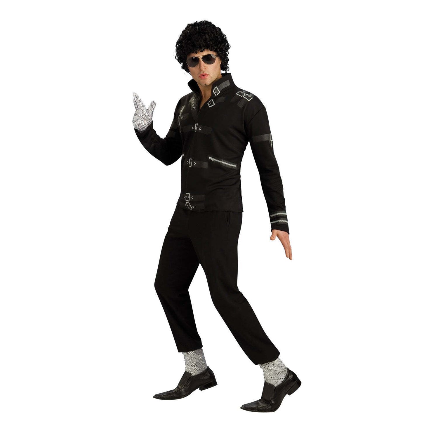 Michael Jackson Bad Black Buckle Jacket Adult 1