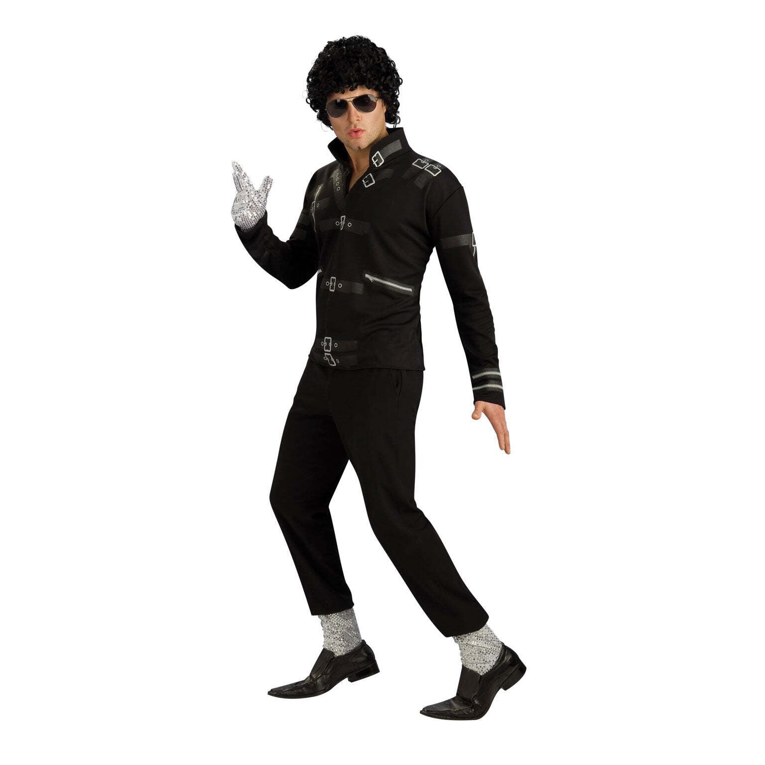 Michael Jackson Bad Black Buckle Jacket Adult 1