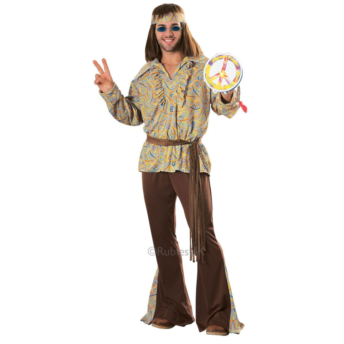 Deluxe 70's Mod Marvin Hippie Costume 1
