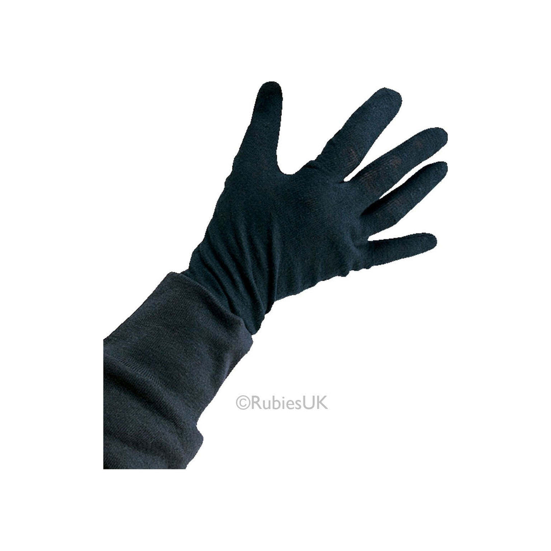 Child Black Cotton Gloves 1