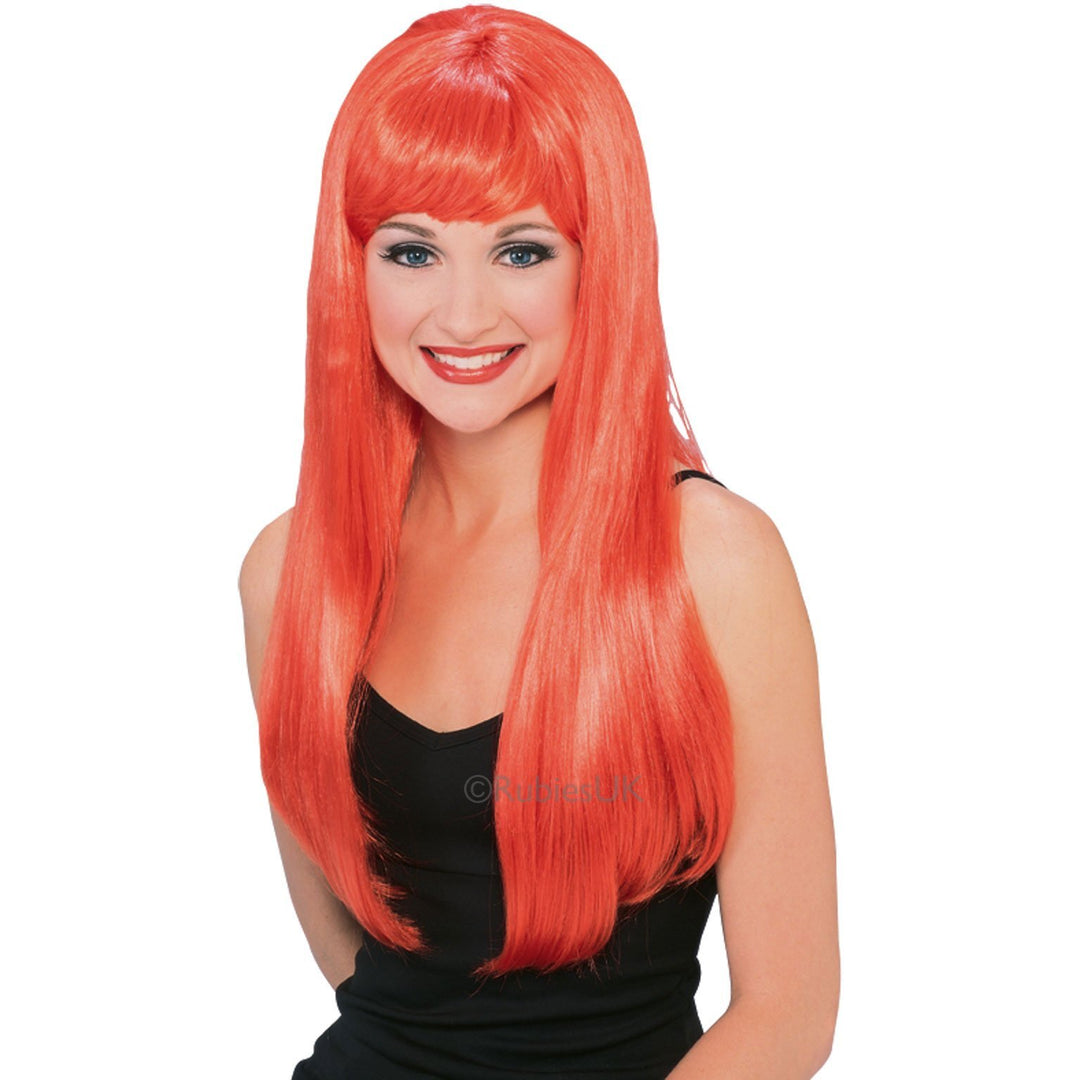 Long Glamour Red Wig 1
