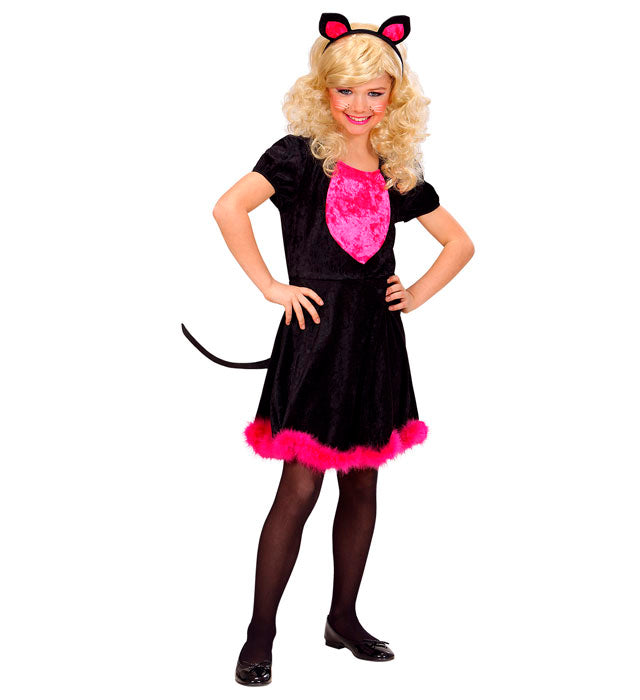 Kitty Kat  Dress With Tail, Ears 