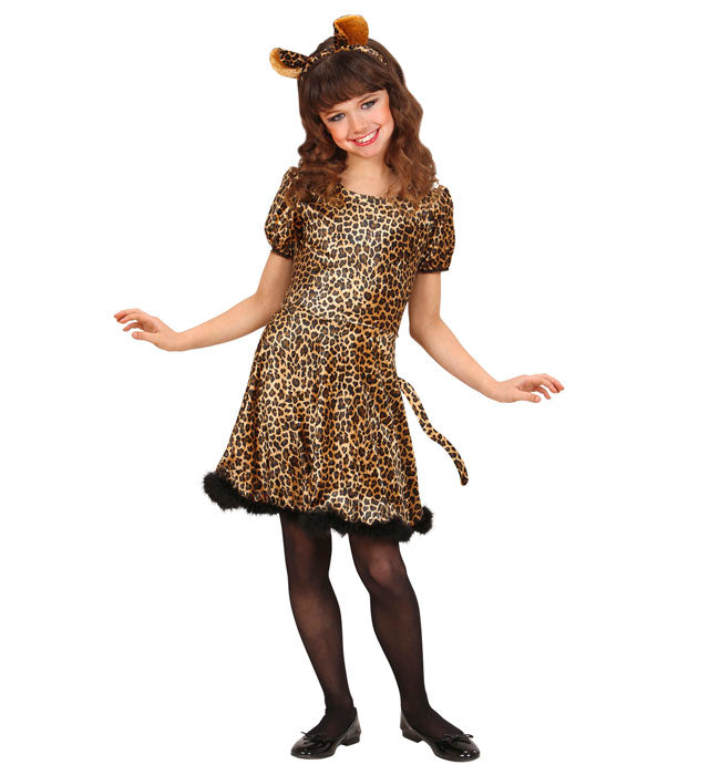 Leopard  Dress With Tail, Ears 
