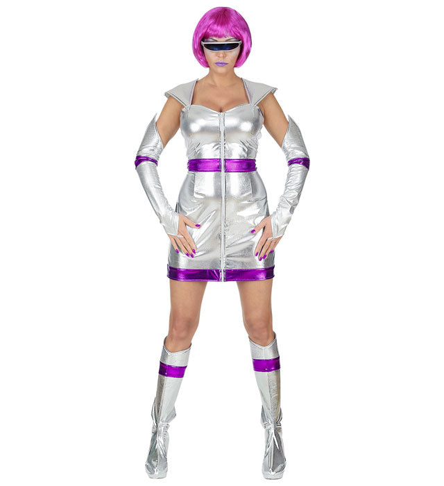 Space Girl  Dress, Fingerless Gloves, Boot Covers 