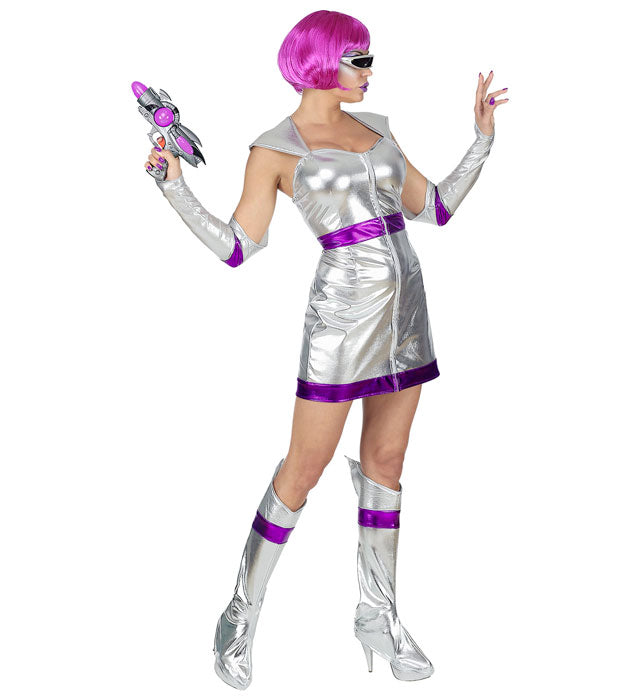 Space Girl  Dress, Fingerless Gloves, Boot Covers 
