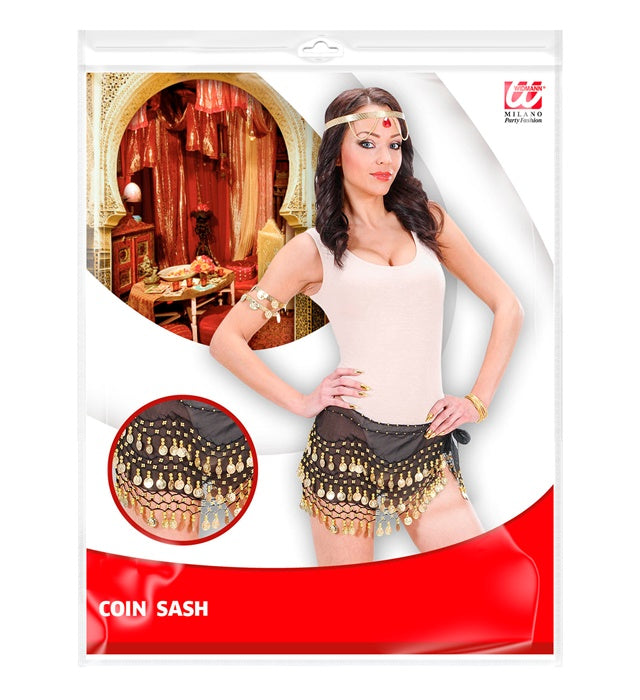 Coin Sash Black