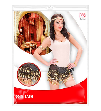 Coin Sash Black