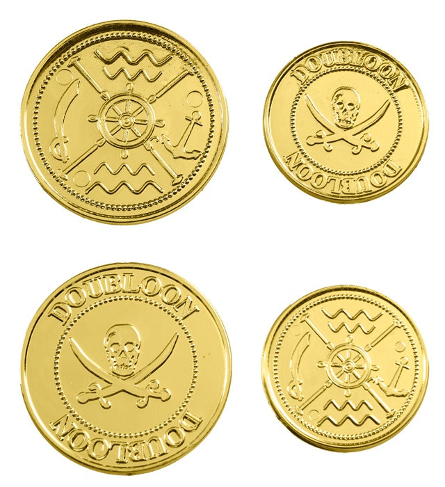 Set Of 12 Gold Doubloons