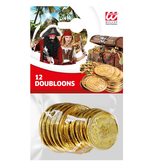 Set Of 12 Gold Doubloons
