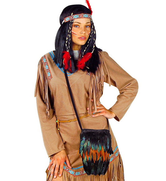 Feathered Native Indian Handbag