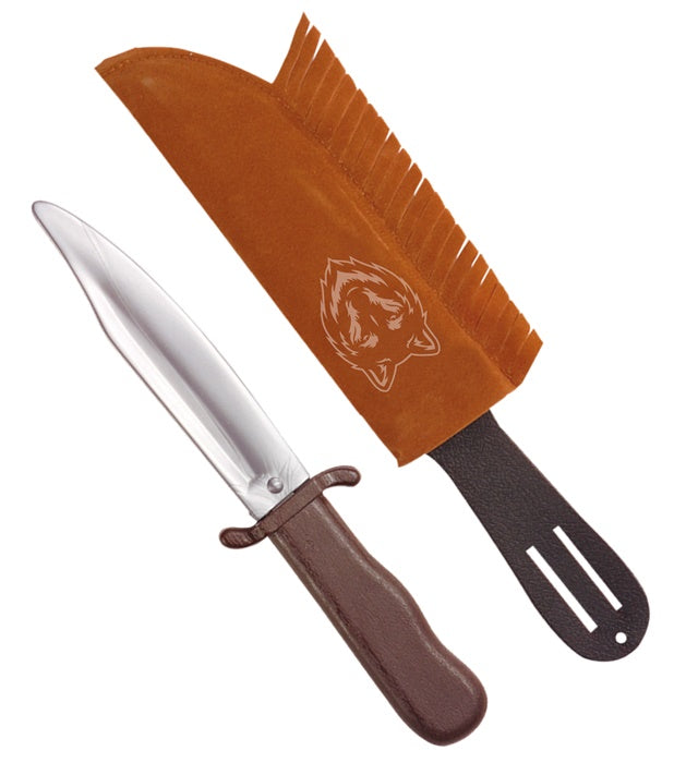 Native Indian Knife With Suedelook Sheath - 28 Cm