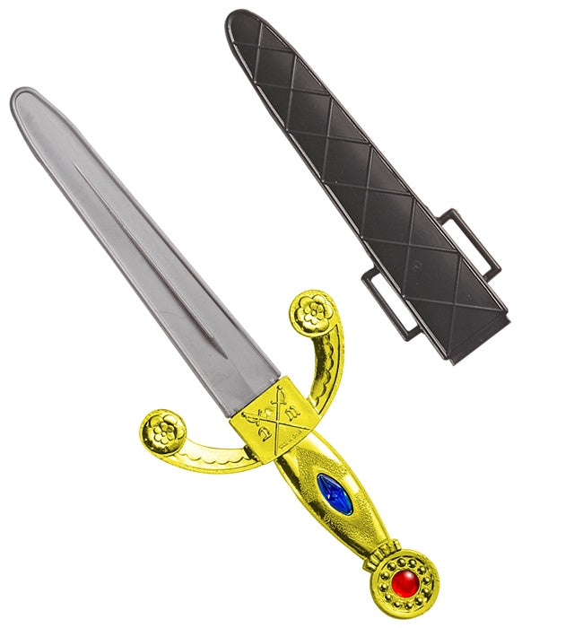 Dagger With Gems & Scabbard 24 Cm